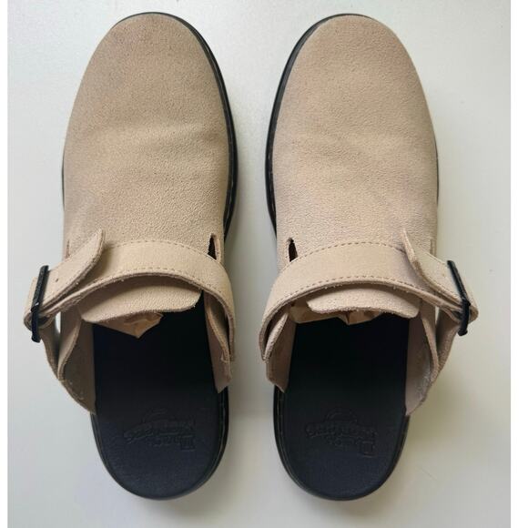 Dr. Martens Carlson Suede Clog Mules Light Beige Size 11 main image 5